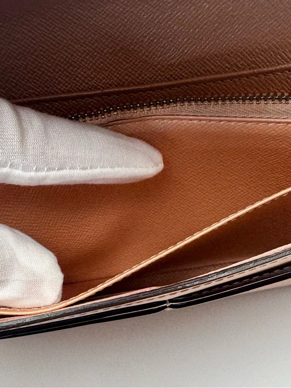 Louis Vuitton Sarah Blush Epi Leather Envelope Wallet with Branded Snap